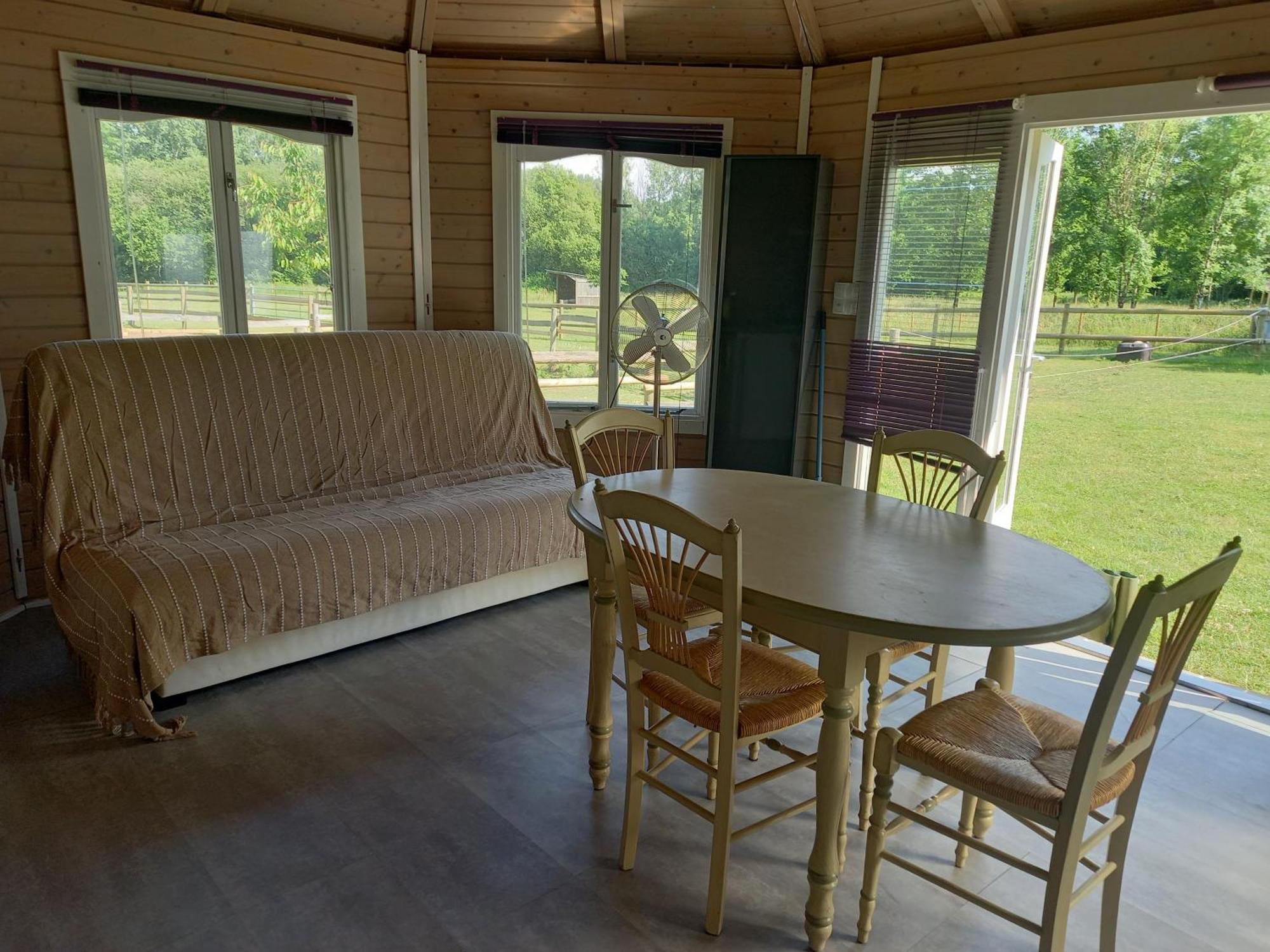 Chalet Au Coeur De La Nature Le Grand-Lucé 外观 照片